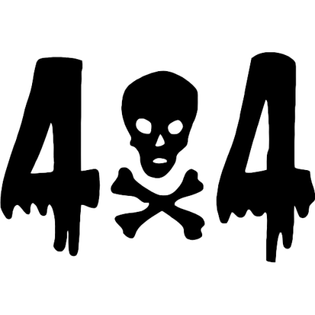 Sticker autocollant 4x4 sommet
