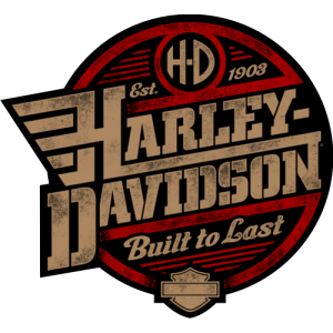 Sticker autocollant Harley davidson gris