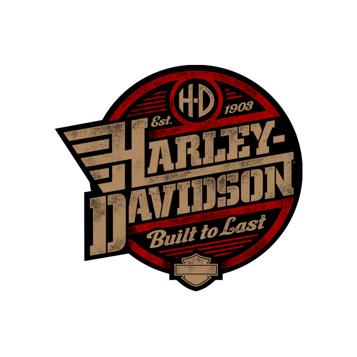 Sticker autocollant Harley davidson gris