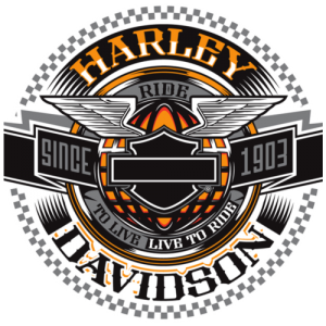 Sticker et autocollant Harley davidson chapter 2