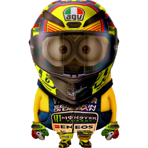 Sticker autocollant minion valentino rossi