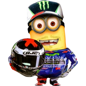 Sticker autocollant minion marquez