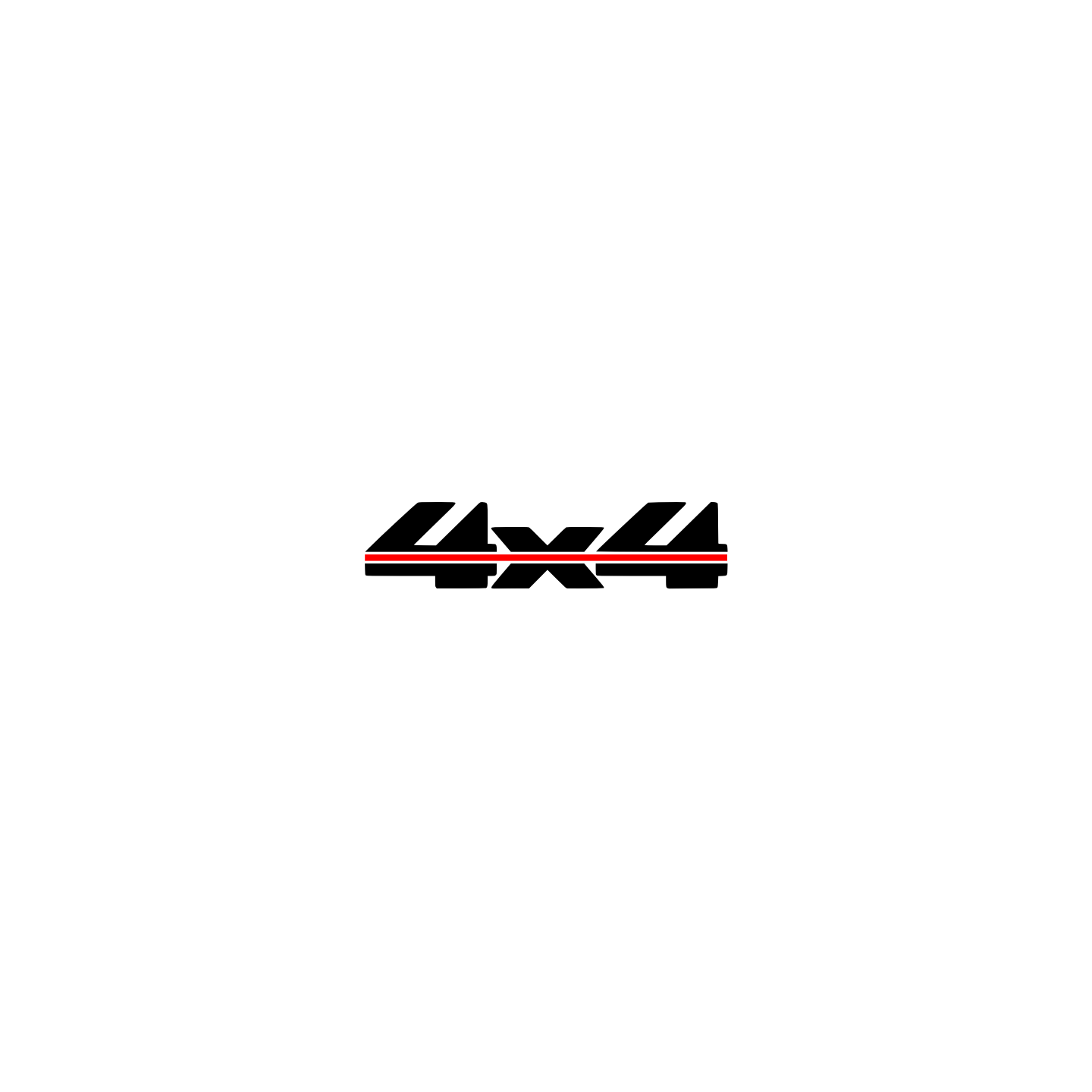 4x4 noir et rouge