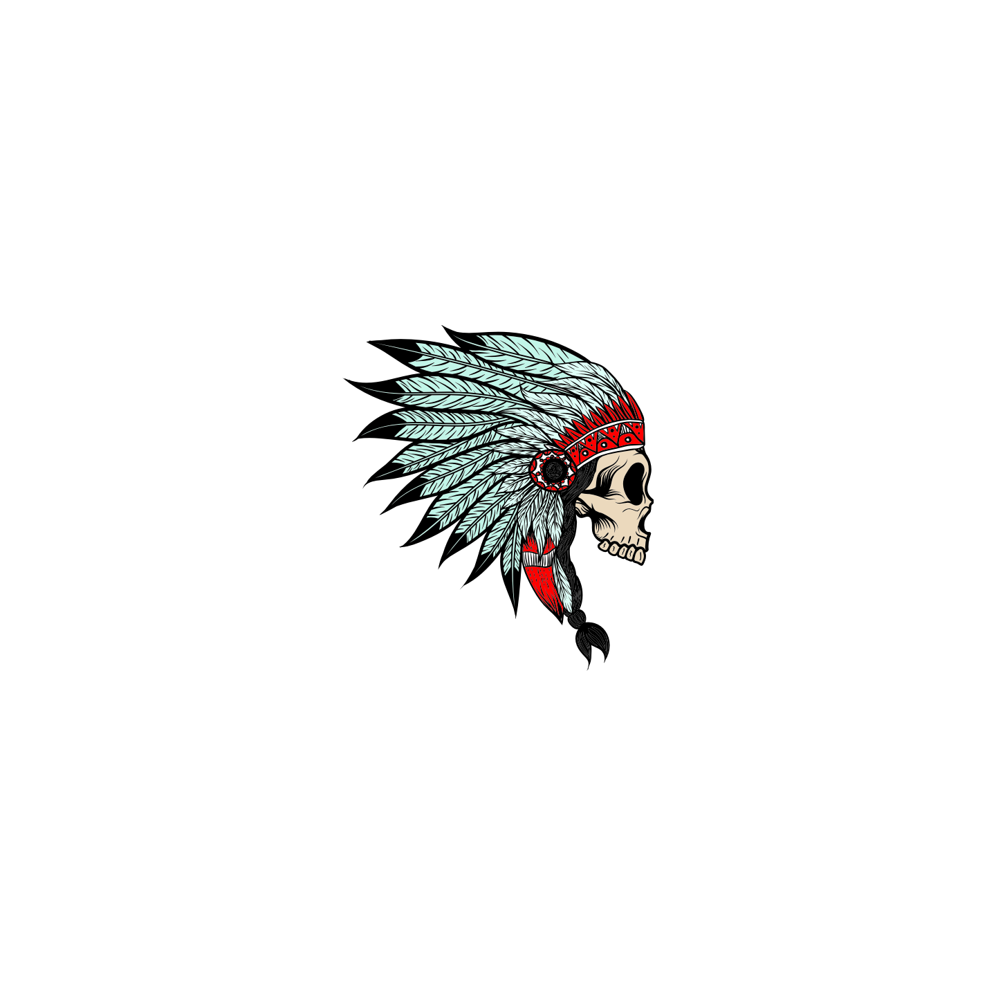 Tête de mort Indien