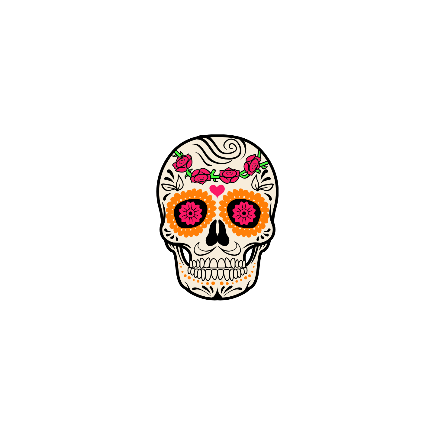Tête de mort Mexicaine 3