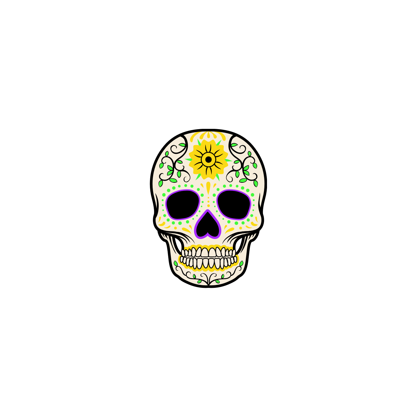 Tête de mort Mexicaine 4