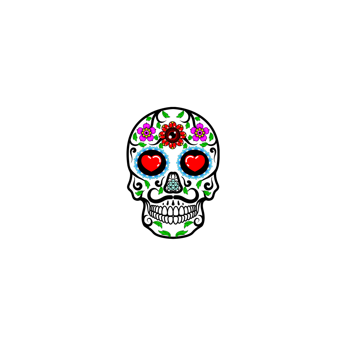 Tête de mort Mexicaine 7