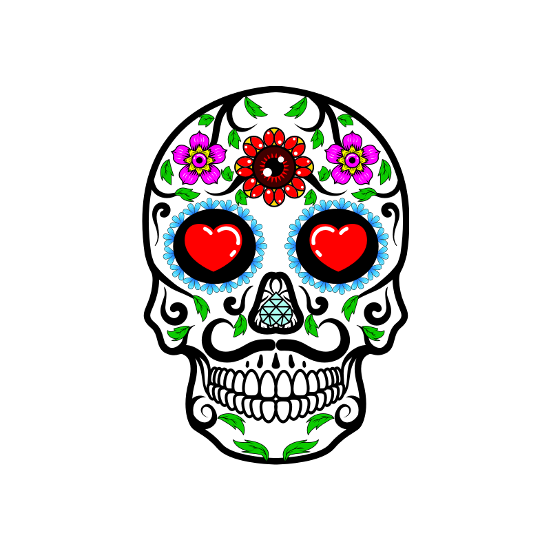 Tête de mort Mexicaine 7