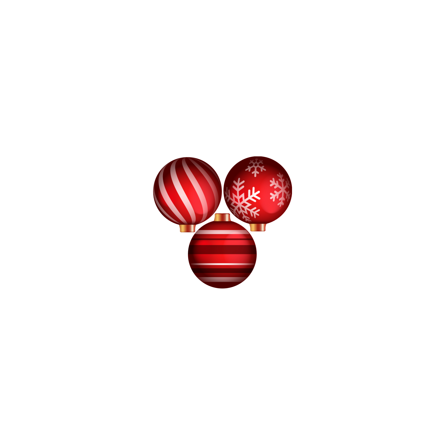 3 boules rouges
