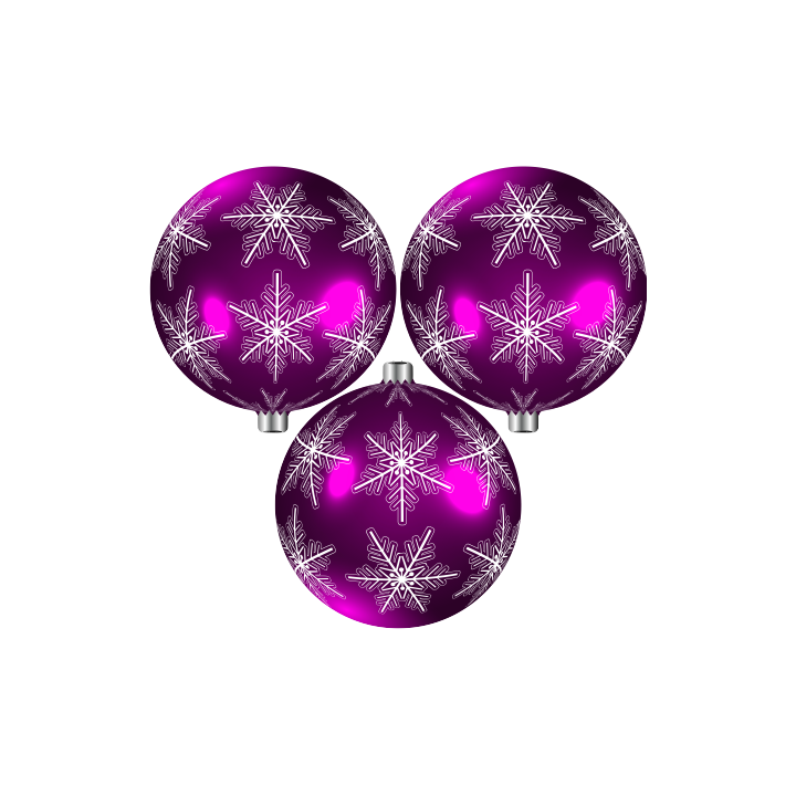 Sticker autocollant 3 boules vertes