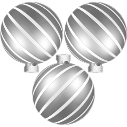 Sticker autocollant 3 boules violettes