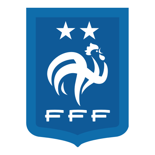 Sticker et autocollant Logo Equipe de France FFF 2 étoiles