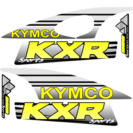 Sticker autocollant kit deco krx 250 jaune