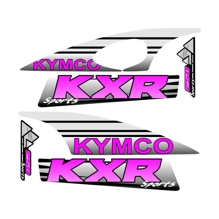 Sticker autocollant kit deco krx 250 vert