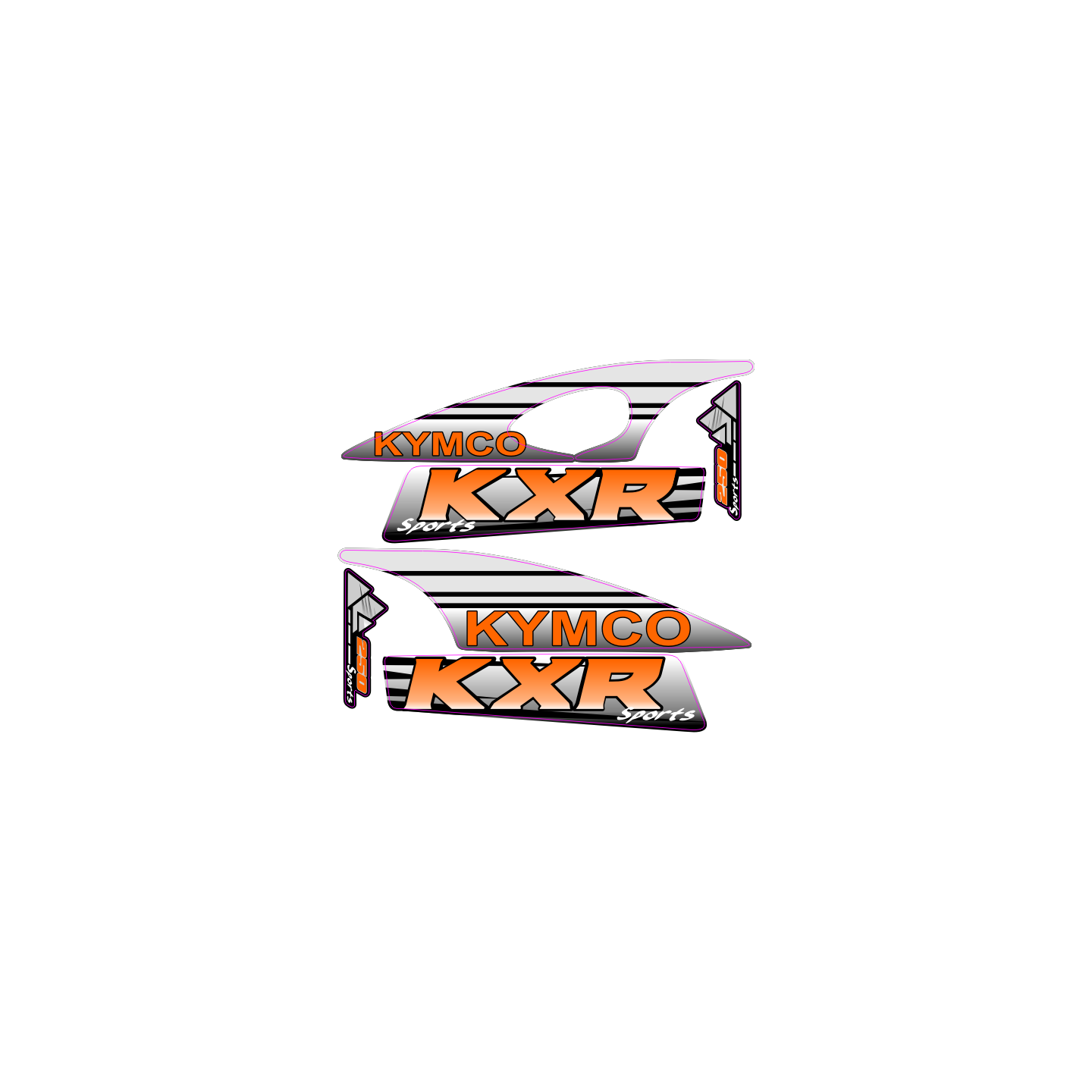 kit deco krx 250 orange