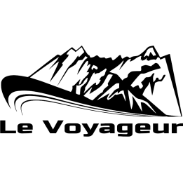 Sticker autocollant Voyageur Montagne Gauche
