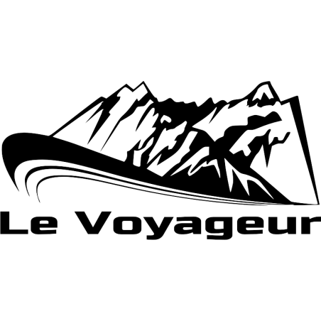 Sticker autocollant Voyageur Montagne Gauche