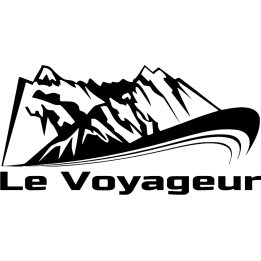 Sticker autocollant Voyageur Montagne Droite