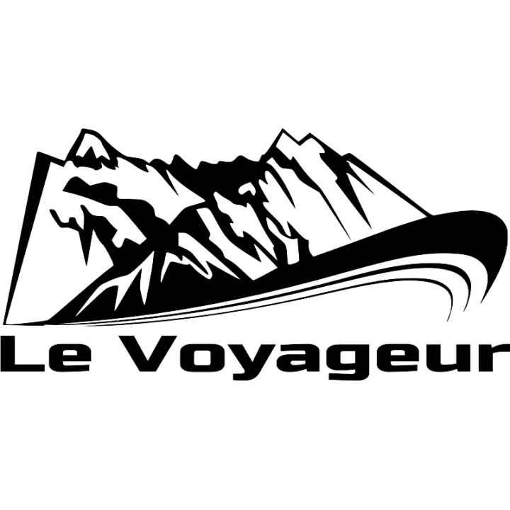 Sticker autocollant Voyageur Montagne Droite