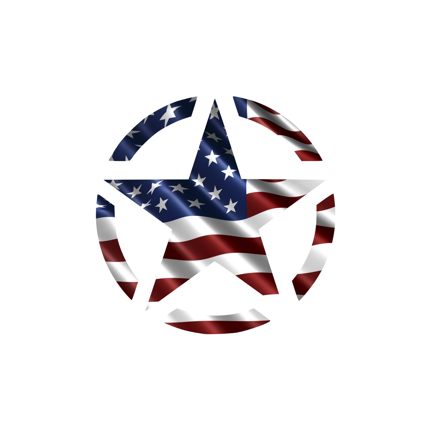 Etoile US drapeau americain