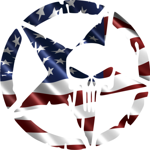 Sticker autocollant Etoile US drapeau americain