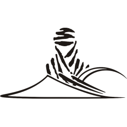 Sticker autocollant touareg design sun and montain