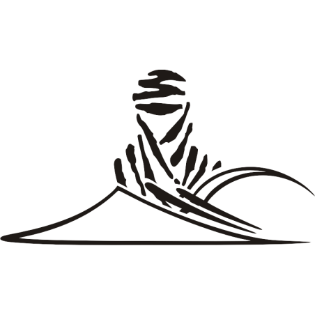 Sticker autocollant touareg design sun and montain