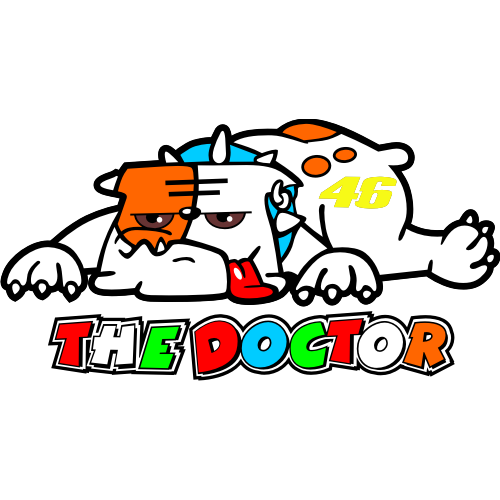 Sticker autocollant rossi 46 the doctor