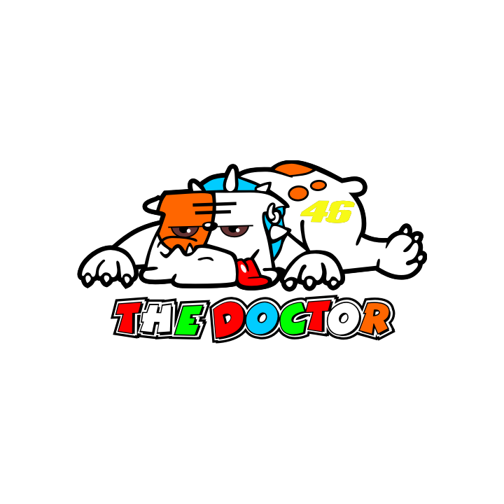 Sticker autocollant rossi 46 the doctor