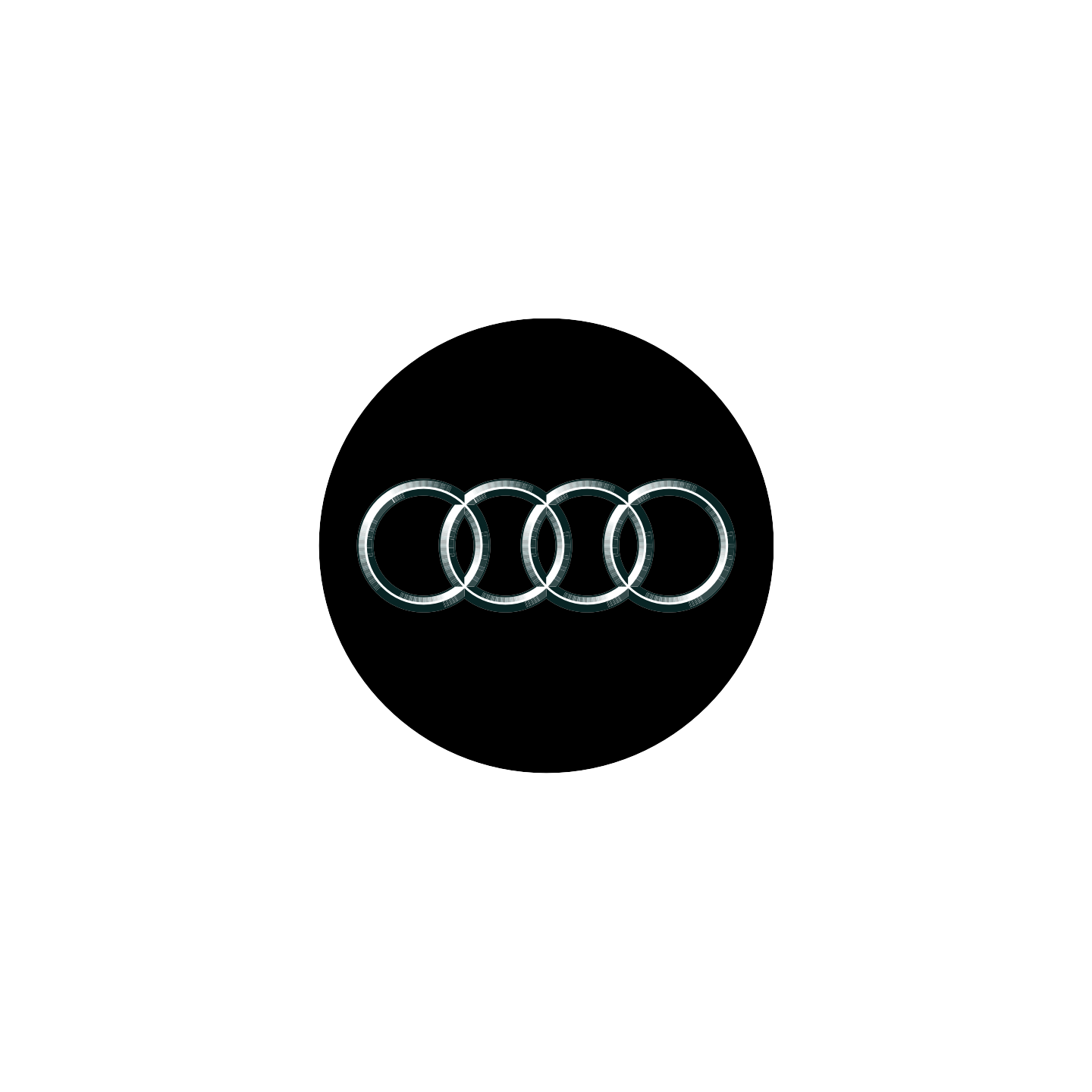 sticker audi rond