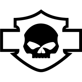 Sticker autocollant harley skull