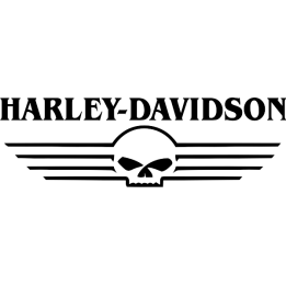Sticker autocollant harley davidson script