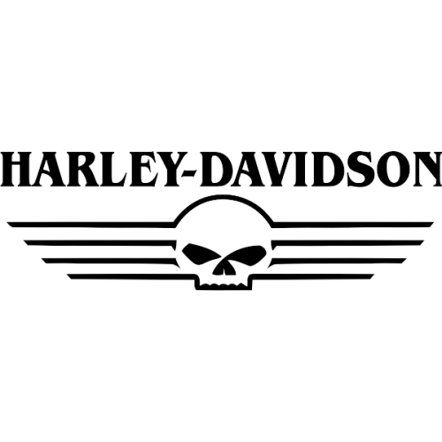 Sticker autocollant harley davidson script