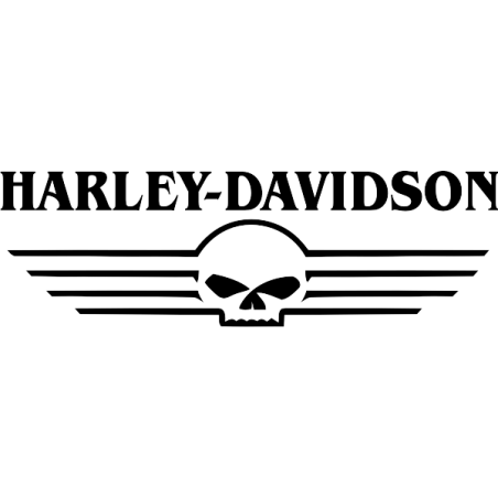 Sticker autocollant harley davidson script