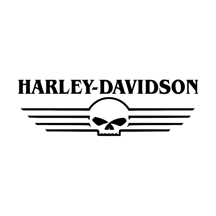 Sticker autocollant harley davidson script
