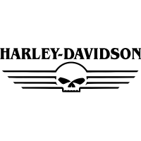 Sticker autocollant harley davidson script