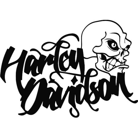 Sticker autocollant harley davidson