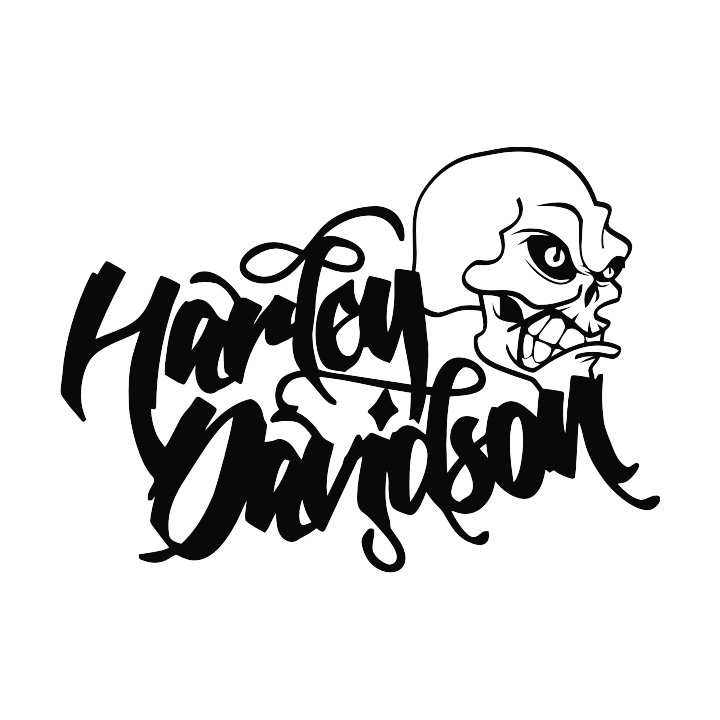 Sticker autocollant harley davidson