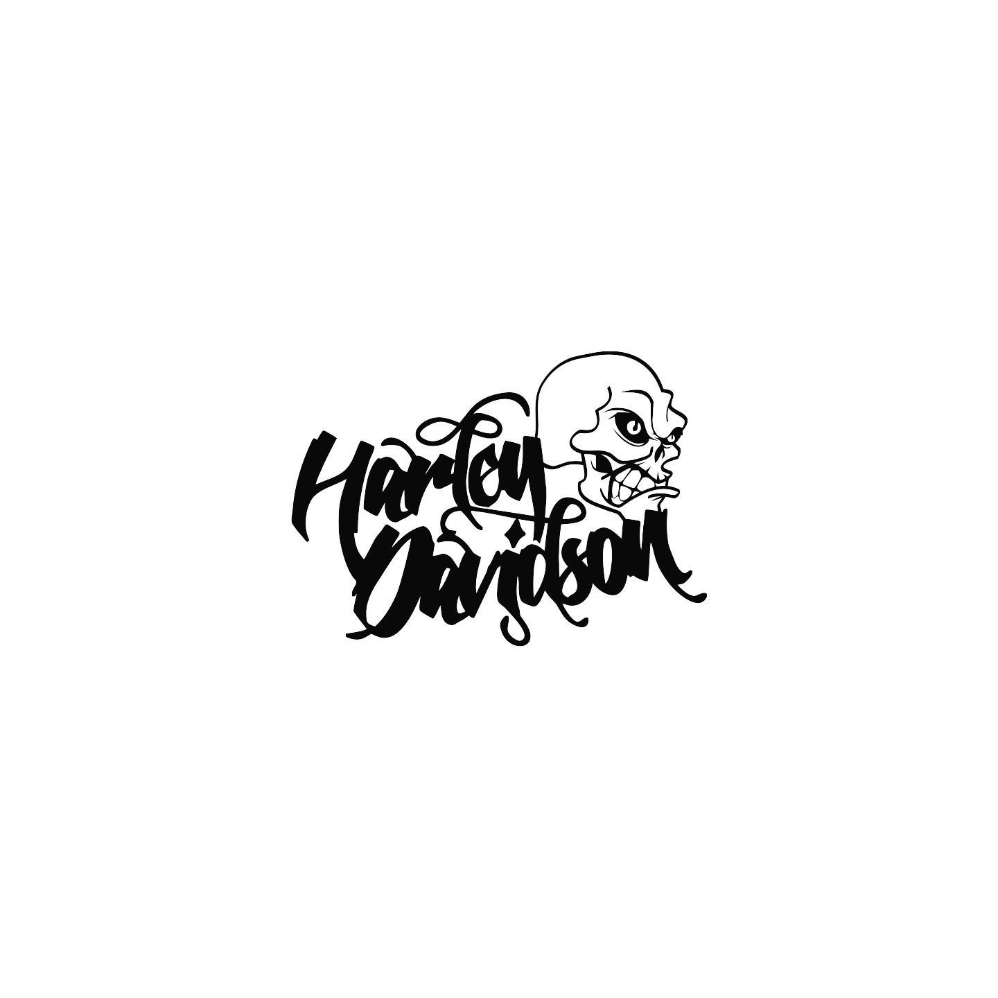 Harley davidson skull side