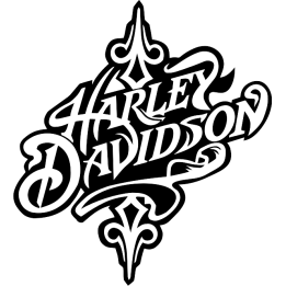 Sticker autocollant Harley davidson skull side
