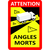 Sticker autocollant Angles Morts Poid Lourd