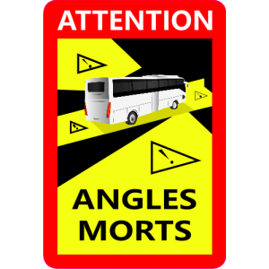 Sticker autocollant Angles Morts Bus