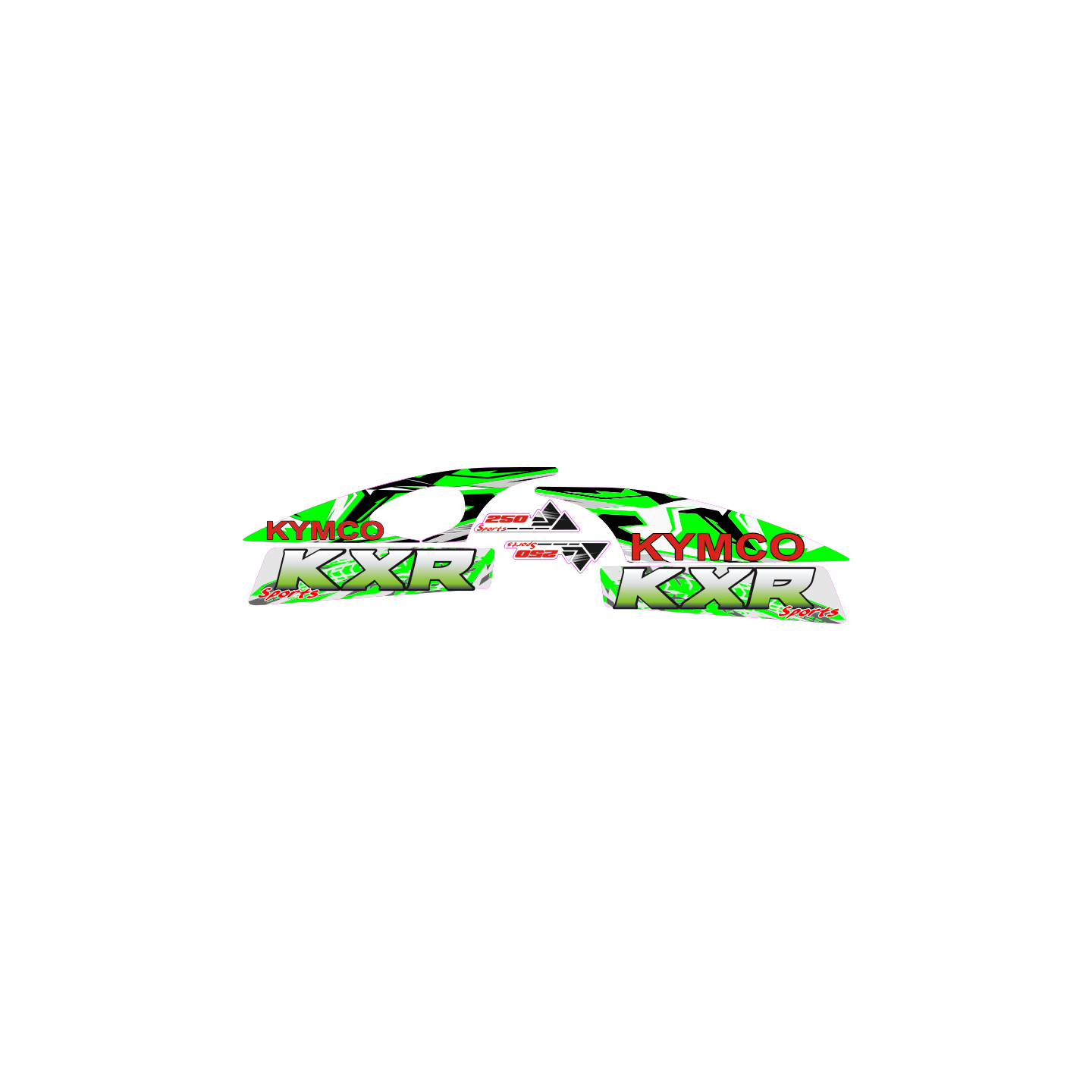 kit deco krx 250 vert graphic