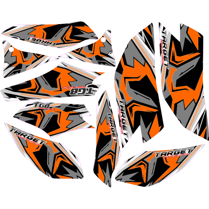 kit deco target tgb orange