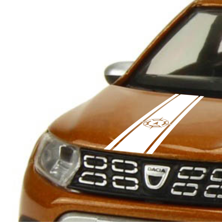 sticker boussole bande de capot