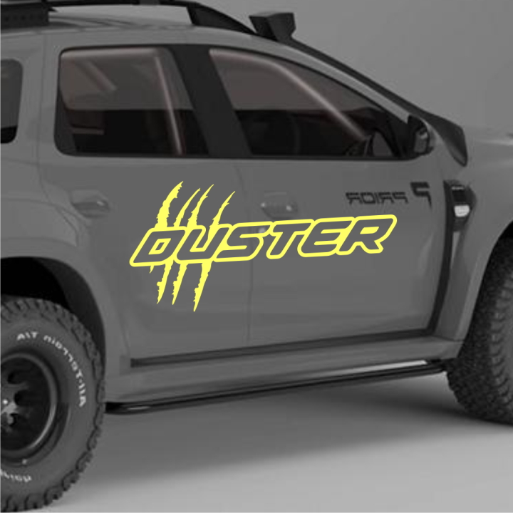 Sticker dacia duster griffes coté 2