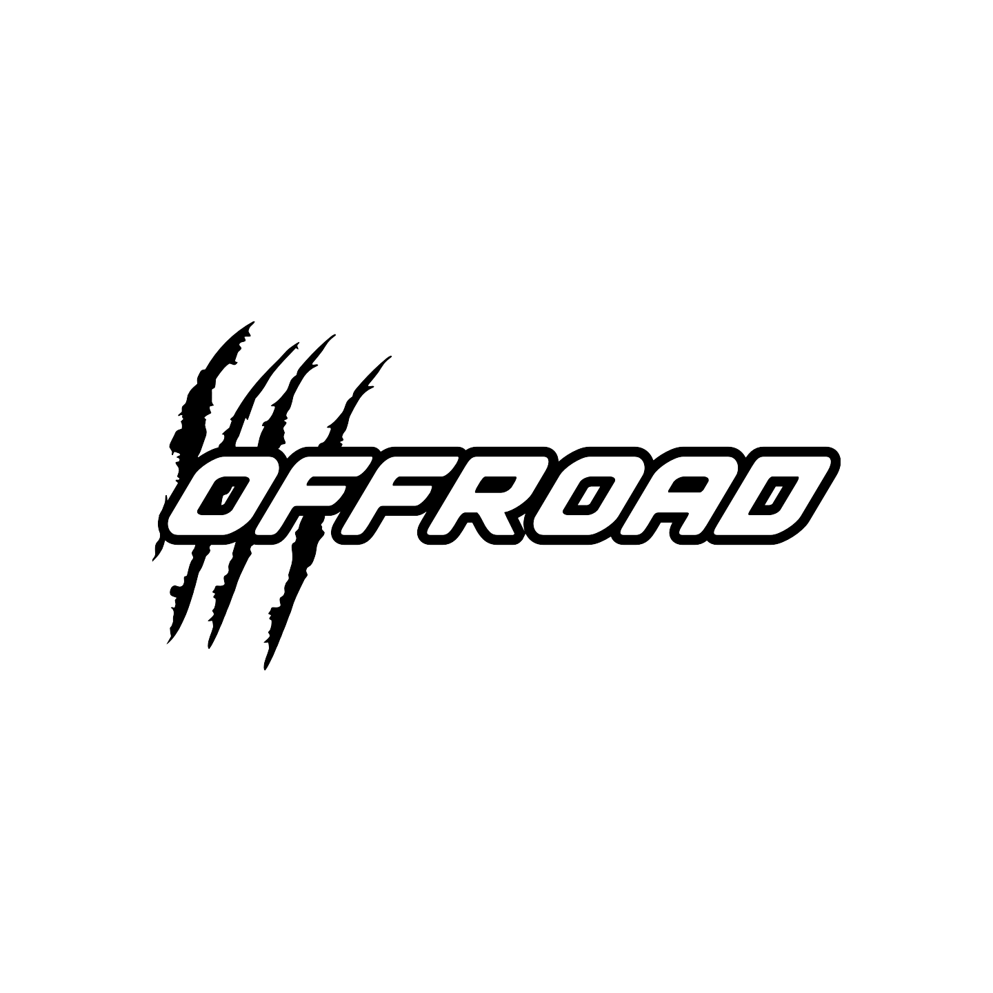 Sticker offroad griffes coté 1