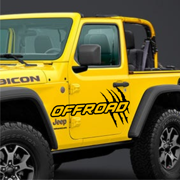 Sticker offroad griffes