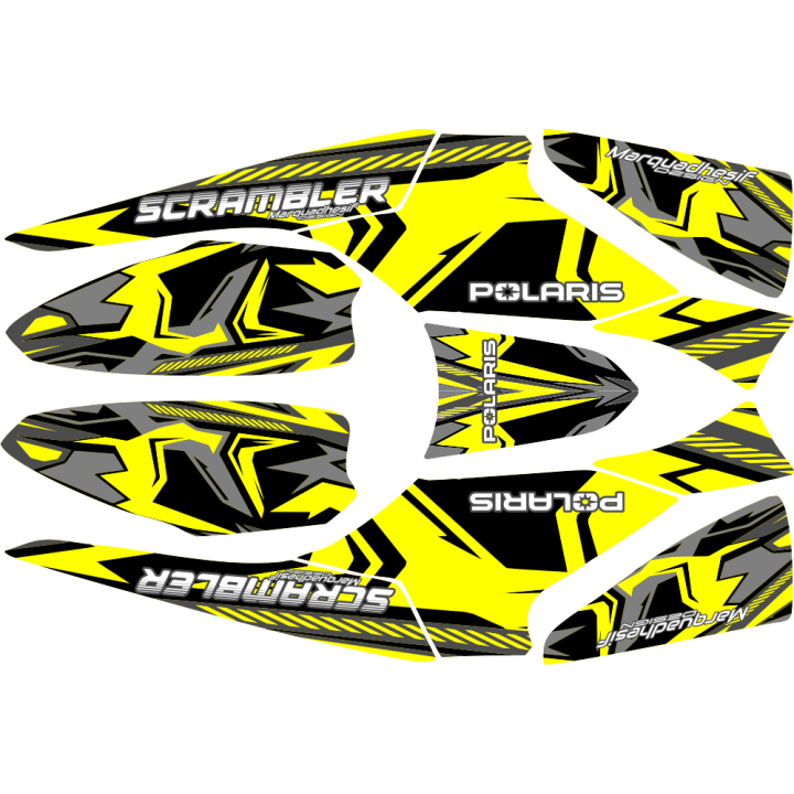 Kit deco stickers scrambler 