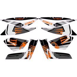 kit deco kymco maxxer 400/450 orange